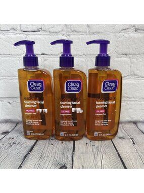 3-Clean & Clear Essentials Foaming Facial Cleanser Oil Free 8 Fl Oz